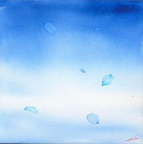 水彩画　あわい